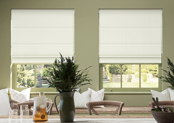 Atina (Blackout), Pure Ivory - Roman Blind - Image 3
